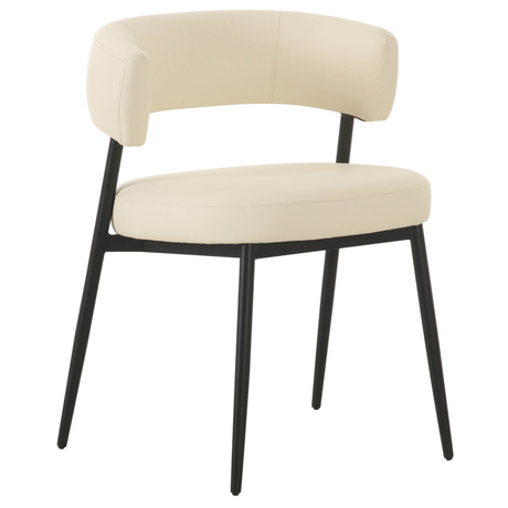 Bodhi Cream Vegan Leather Dining Chair