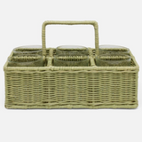 Micaela Rattan Glassware Holder