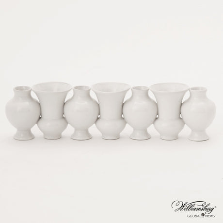 Chinoise Linear Bud Vase - White