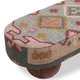 Tricia Textured Wool Upholstered Bench