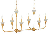 Aurelia Frost Rectangular Chandelier