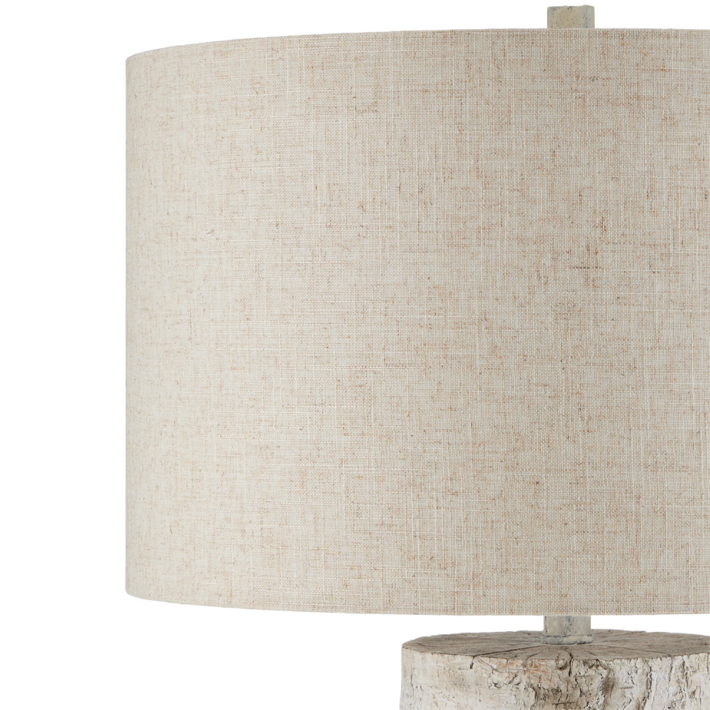 Faux Birch Table Lamp