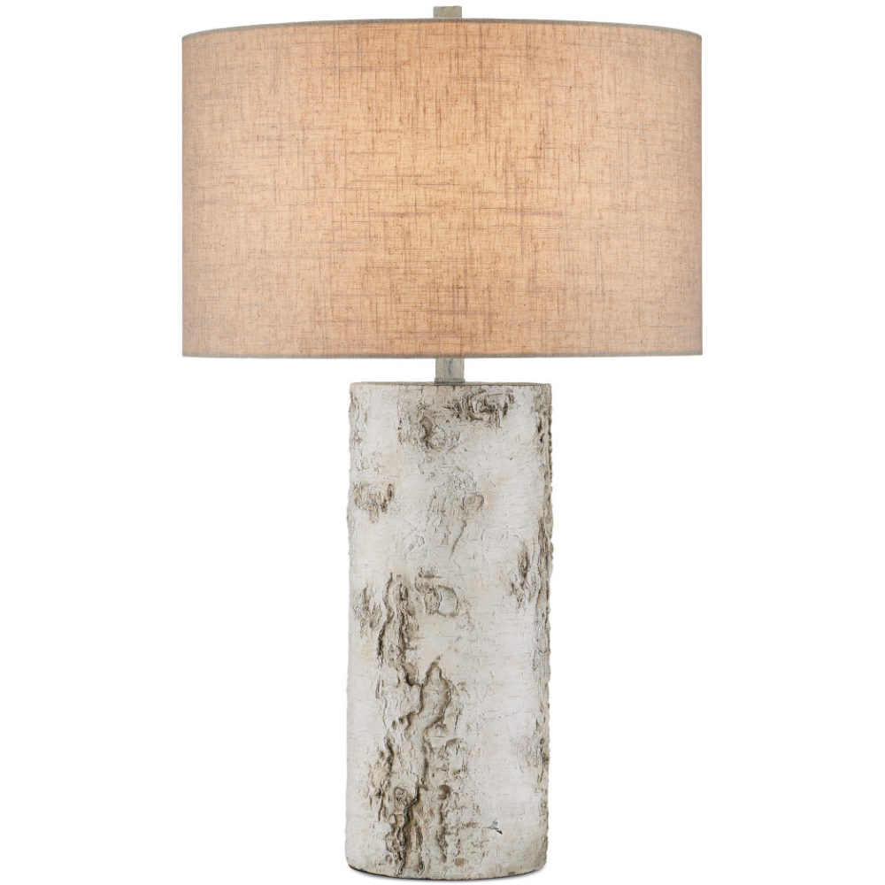 Faux Birch Table Lamp