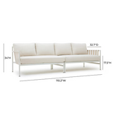 Cora Cream Outdoor Sofa