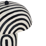 Maiori Striped Papier Mache Table Lamp