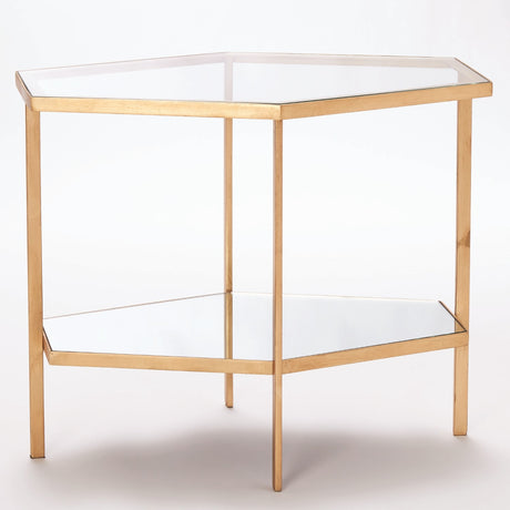 Hexagon Table - Gold