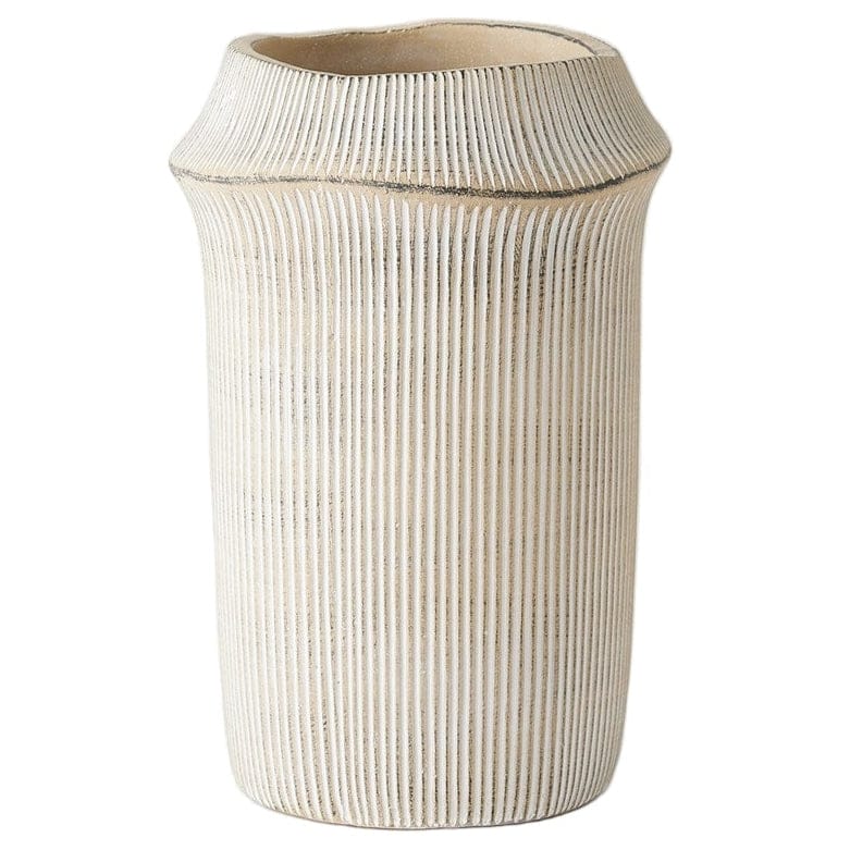 Vertical Edge Cement Vases and Pot