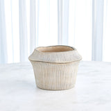 Vertical Edge Cement Vases and Pot