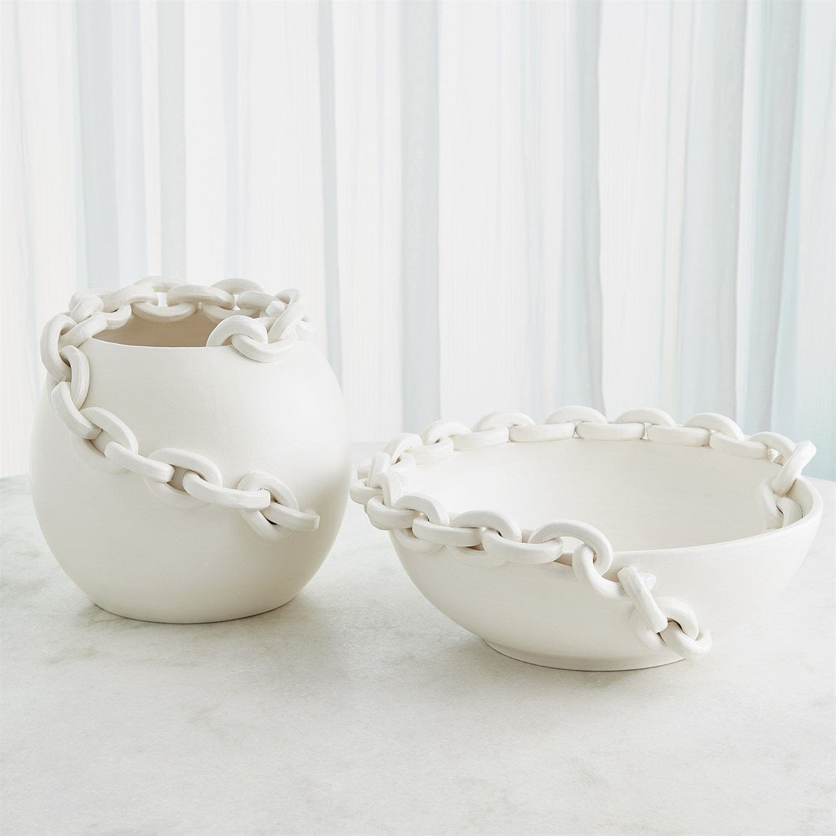 Catena Vase and Bowl