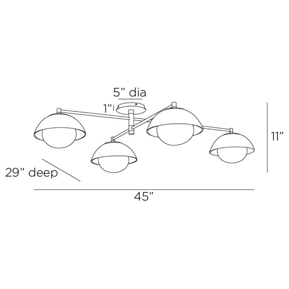 Glaze Multipoint Flush Mount