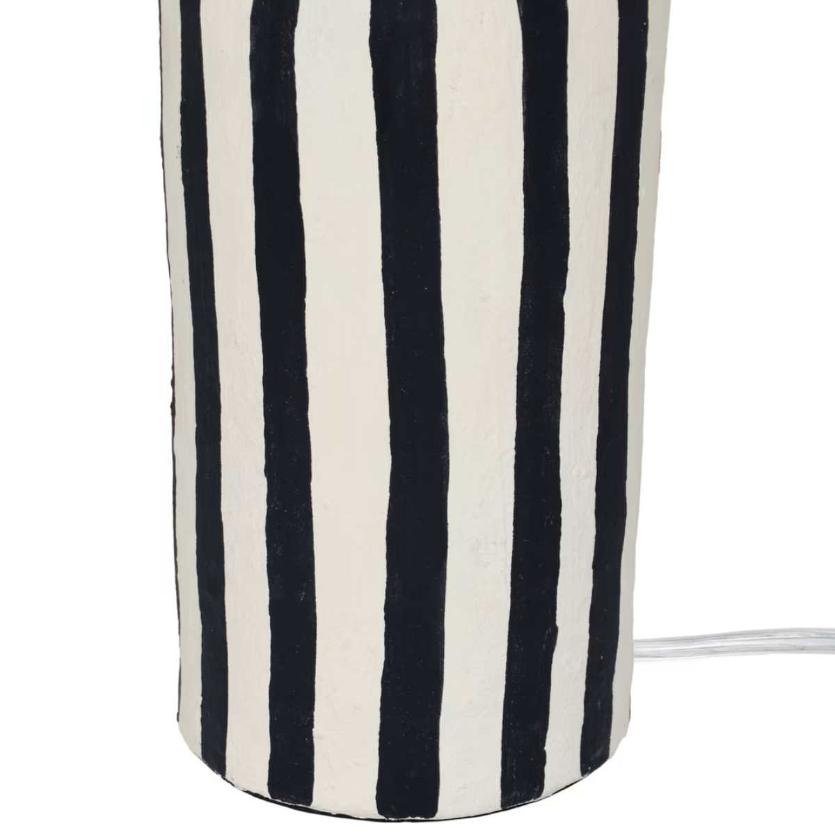 Maiori Striped Papier Mache Table Lamp