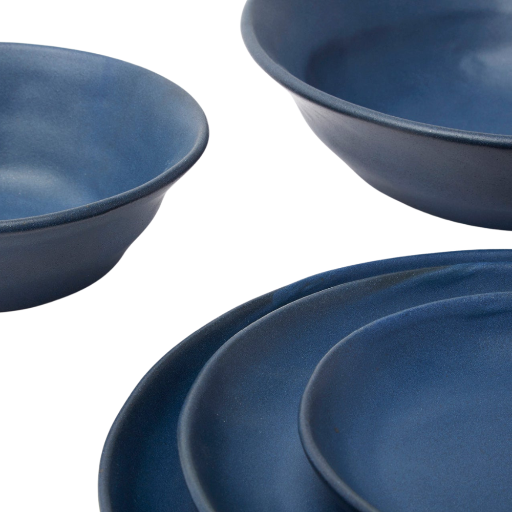 Marcus Matte Navy Dinnerware (Pack of 4)