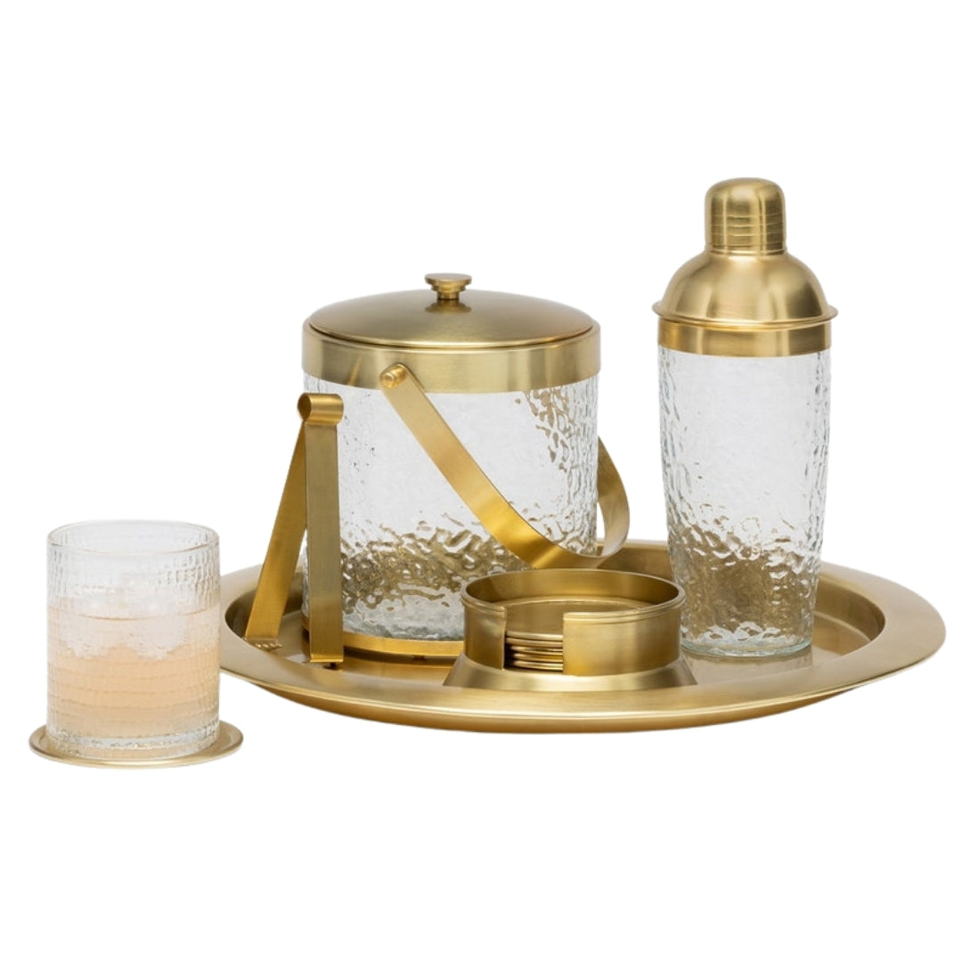 Allegra Clear/Gold Bar Collection