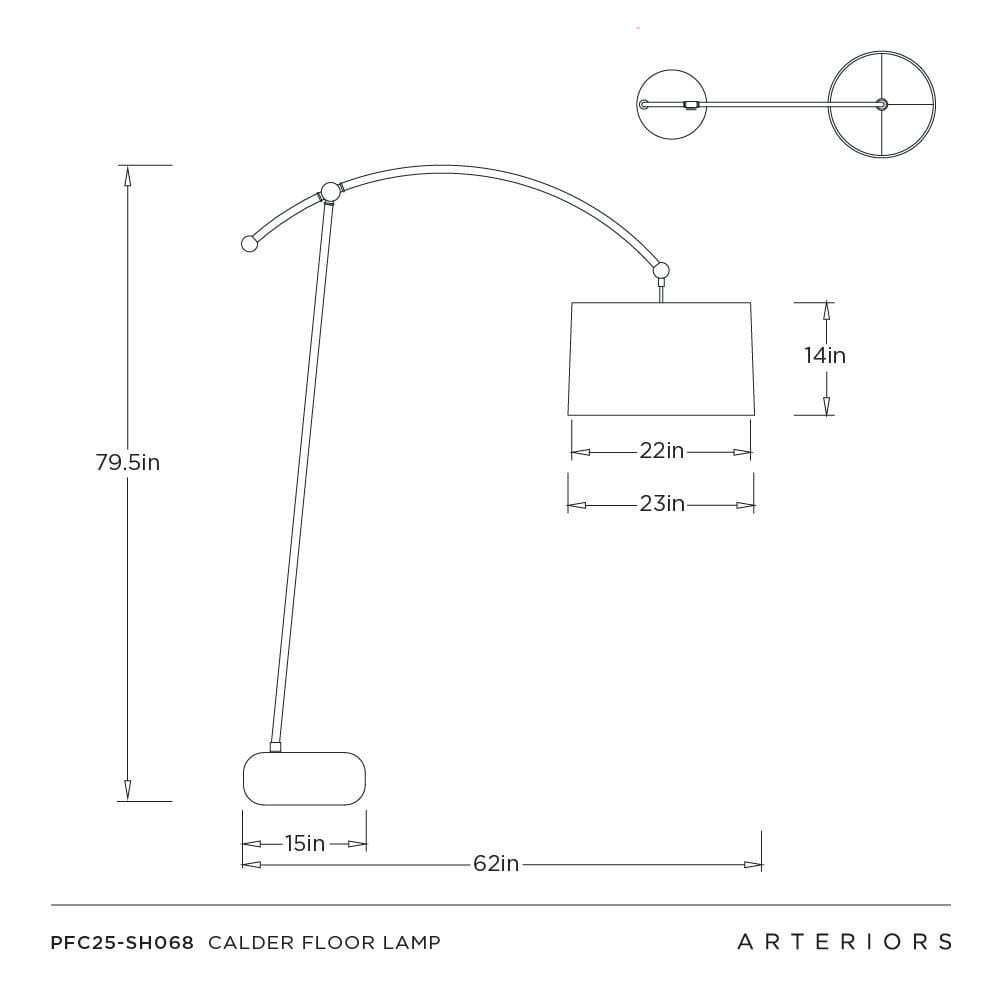 Calder Floor Lamp Floor Lamps PFC25-SH068