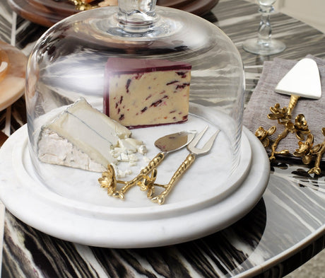 Atlas Serving Platter With Cloche Serving Platters + Bowls