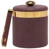 Langston Oxblood/Gold Bar Collection Ice Buckets + Bar Sets BP006450