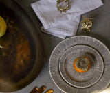 Nolan Black/Cream Dinnerware Collection (Pack of 4)