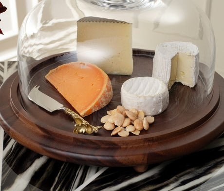 Presley Serving Platter With Cloche Serving Platters + Bowls