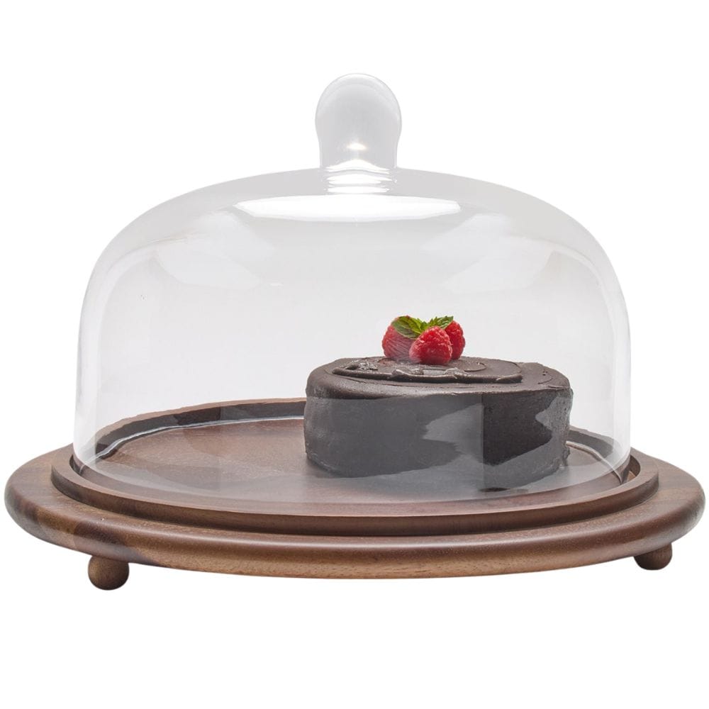 Presley Serving Platter With Cloche Serving Platters + Bowls