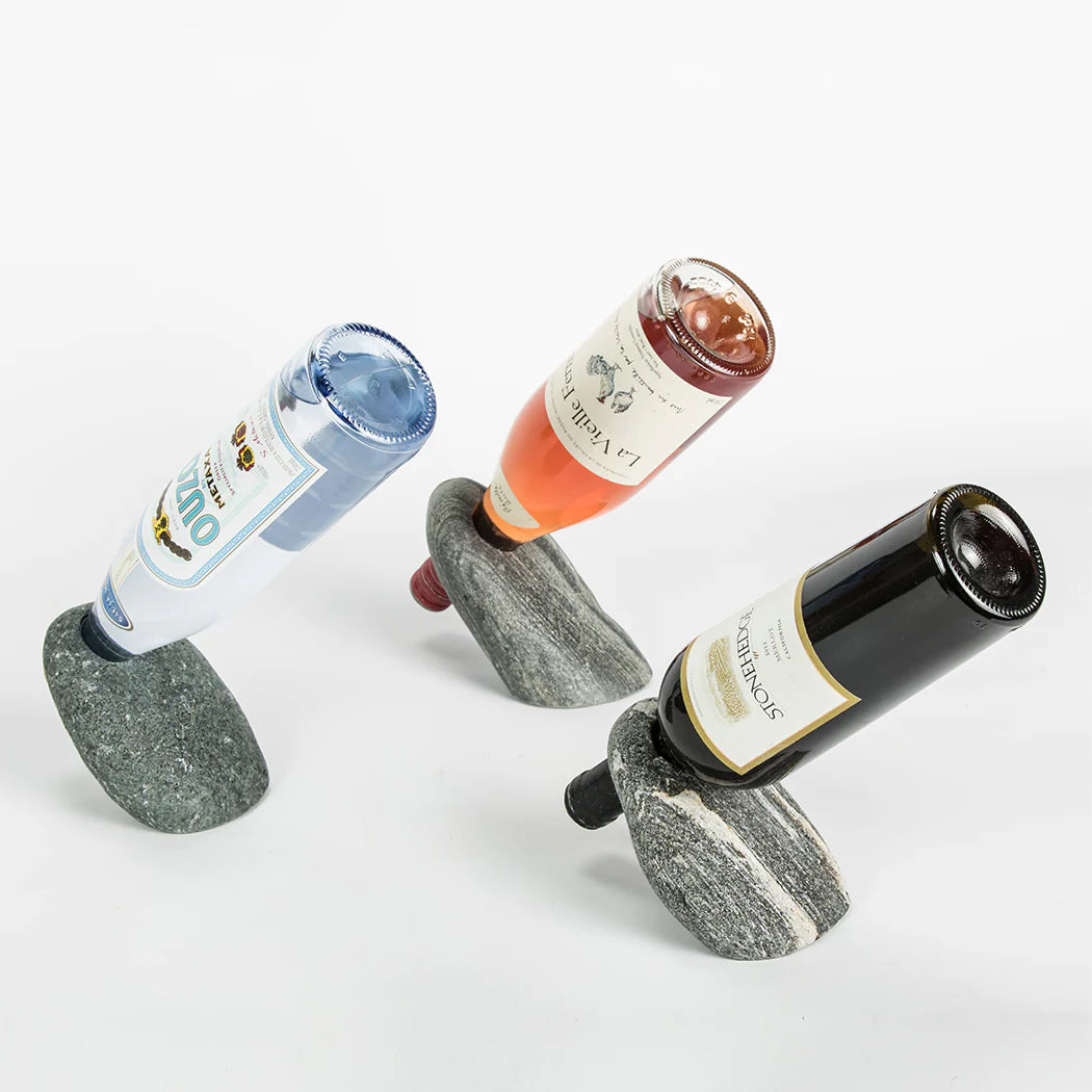 Funky Rock Stone Wine Bottle Balancer