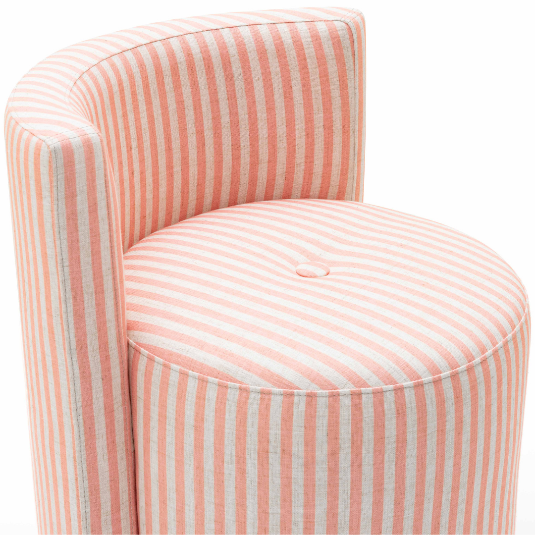 Melissa Striped Rolling Desk Chair