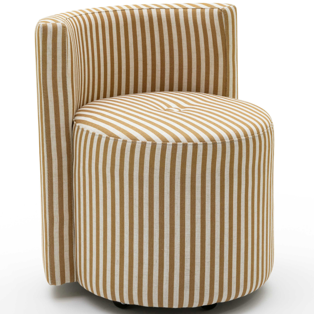 Melissa Striped Rolling Desk Chair