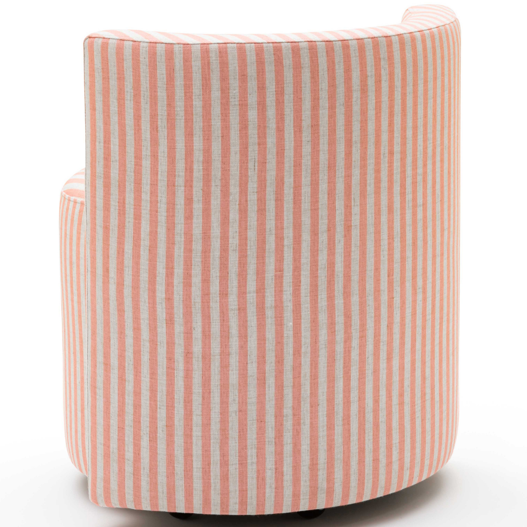 Melissa Striped Rolling Desk Chair