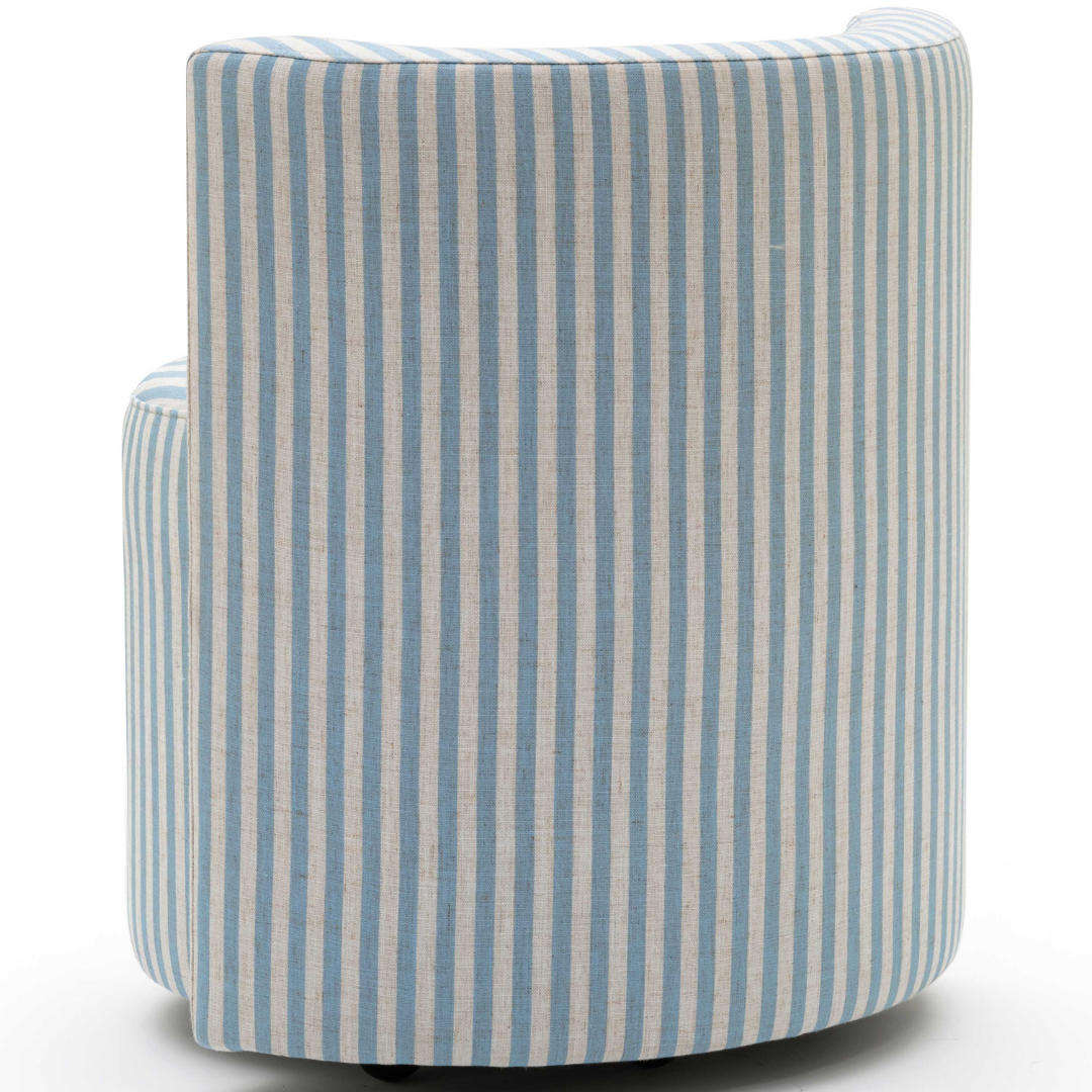 Melissa Striped Rolling Desk Chair