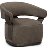 Ellery Linen Chenille Swivel Accent Chair