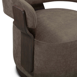 Ellery Linen Chenille Swivel Accent Chair