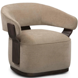Ellery Linen Chenille Swivel Accent Chair