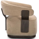 Ellery Linen Chenille Swivel Accent Chair