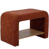 Alvie Railroad Storage Side Table Ottomans + Stools