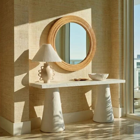 Arya Wall Mirror Round + Oval Mirrors TOV-C54445 793580640666
