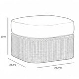 Axel Outdoor Ottoman Outdoor Ottomans + Stools