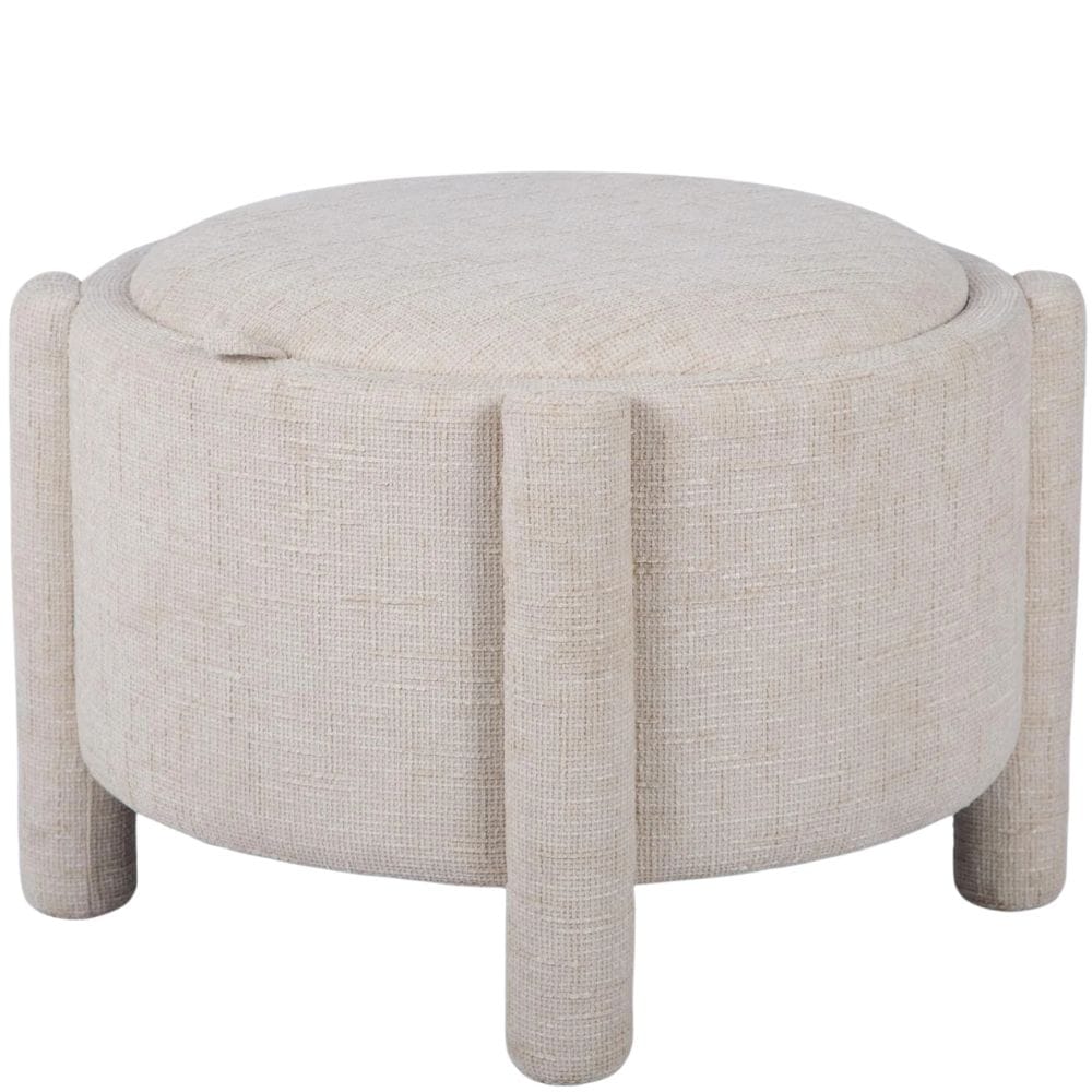 Bellamy Railroad Storage Stool Ottomans + Stools