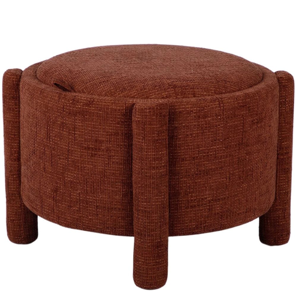 Bellamy Railroad Storage Stool Ottomans + Stools