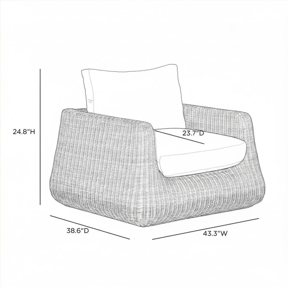 Dana Outdoor Accent Chair Outdoor Occasional + Accent Chairs