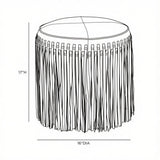 Daphne Round Ottoman Ottomans + Stools