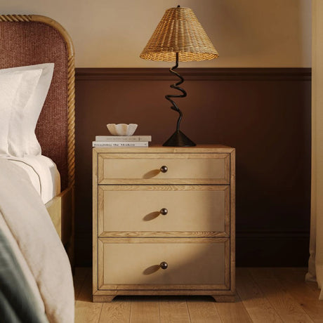 Lorena 3-Drawer Nightstand