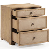 Lorena 3-Drawer Nightstand