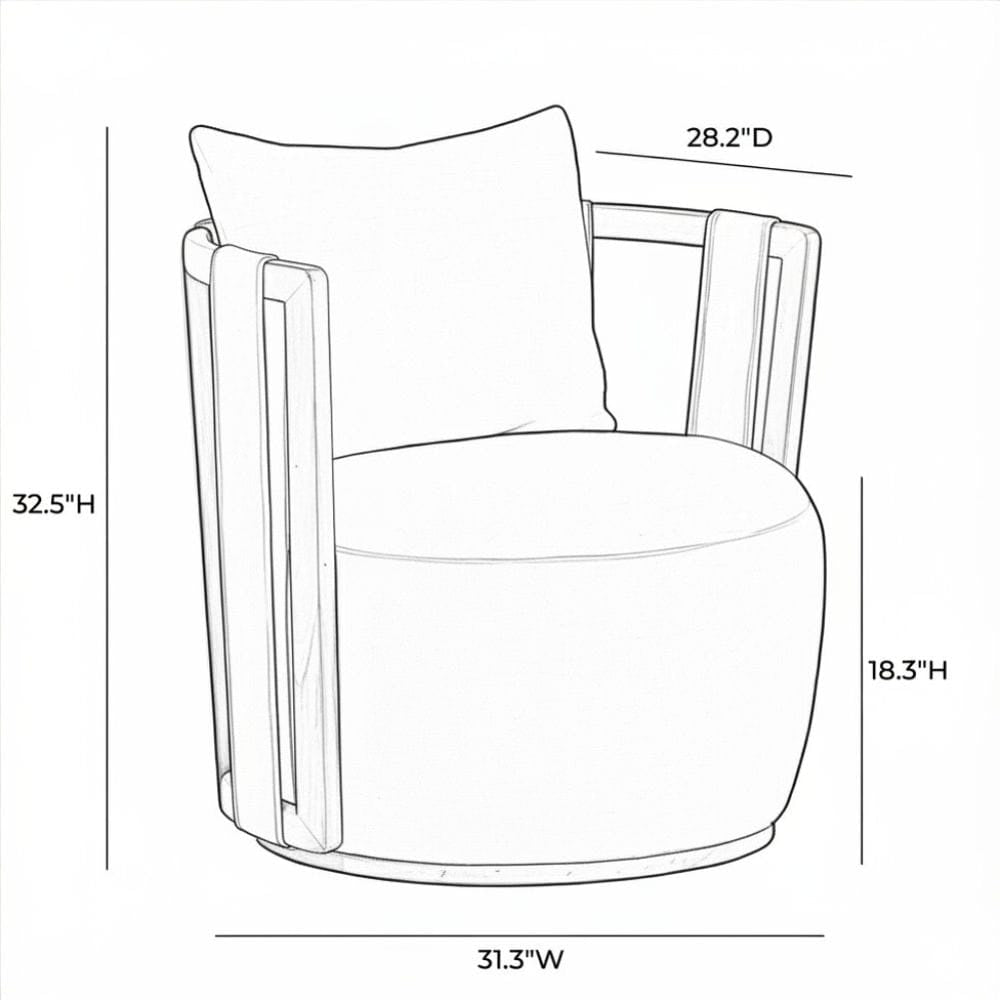 Orion Swivel Chair Occasional + Accent Chairs
