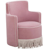 Delia Tasseled Swivel Chair Occasional + Accent Chairs