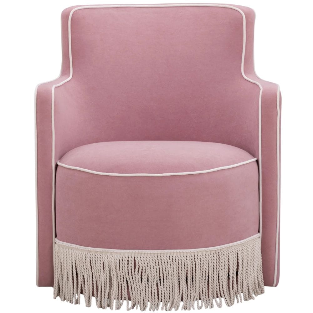 Delia Tasseled Swivel Chair Occasional + Accent Chairs TOV-S55102 793580658197