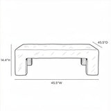 Roxanne Indoor/Outdoor Coffee Table Outdoor Coffee Tables TOV-OC54938 793580653130