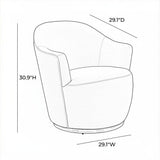 Luna Swivel Chair Occasional + Accent Chairs