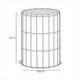 Tatiana Round Indoor/Outdoor Side Table Outdoor Side Tables