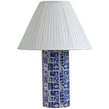 Vicky Blue Pleated Table Lamp