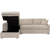 Clara Slim Arm Sleeper Sectional