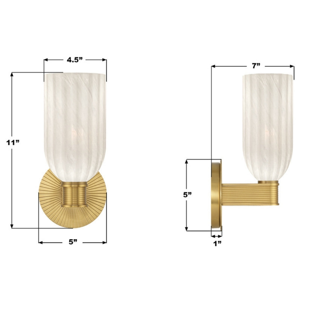 Lotus 1-Light Sconce